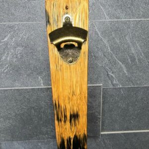 Wall mounted bottle opener